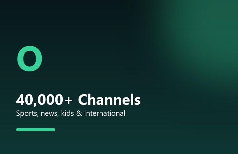 40,000 live television channels
