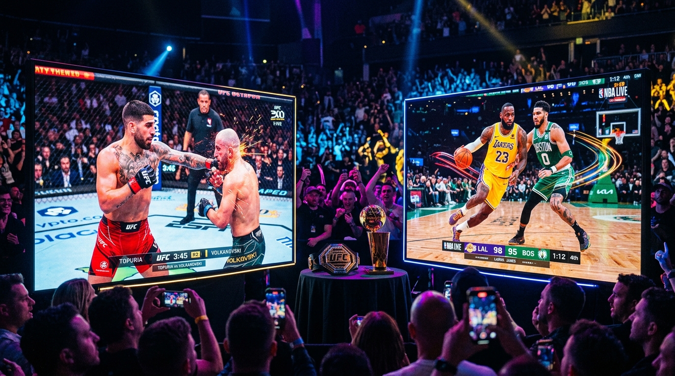 Live sports streaming in HD and 4K